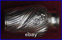 Rare ancien très jolie vase argent minerve art nouveau orfèvre Boin Taburet 79GR