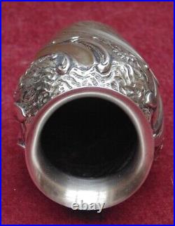 Rare ancien très jolie vase argent minerve art nouveau orfèvre Boin Taburet 79GR