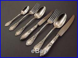 SFAM CHAMBLY MODELE LOUIS XVI MENAGERE 6 COUVERTS 57 PIECES METAL ARGENTE Ca1920