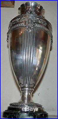 Superbe Grand Vase Gallia Christofle Art Nouveau Silver Metal Argente