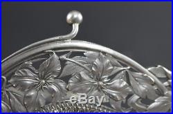 Sac aumônière art nouveau en argent massif (antique french silver handbag)