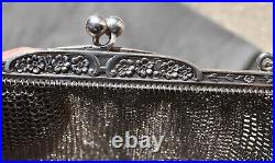 Sac de bal Minaudière art nouveau en argent massif (antique french handbag)