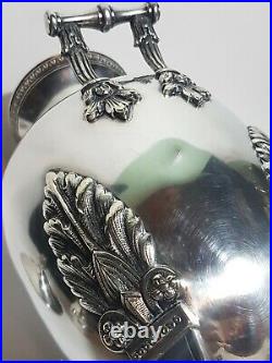 Samovar ancien en métal argenté orfèvre ET Old silver plated samovar