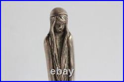Sceau bronze argenté Femme Art Nouveau (63210)