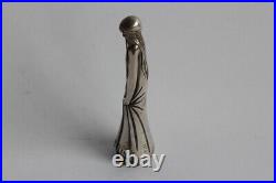 Sceau bronze argenté Femme Art Nouveau (63210)