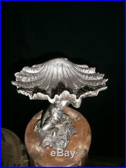 Sculpture de Victor Saglier en métal argenté