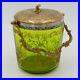 Seau-a-biscuits-pot-Art-Nouveau-metal-argente-dore-verre-vert-grave-a-l-or-01-zj