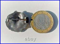 TRES BELLE PETITE BROCHE BOUTON ANCIENNE 1900 D'EPOQUE ART NOUVEAU en ARGENT