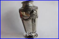 Vase Christofle Gallia métal argenté Art nouveau (31673)