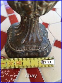 Vase art nouveau metal argenté bronze 1kg! Decors muguet